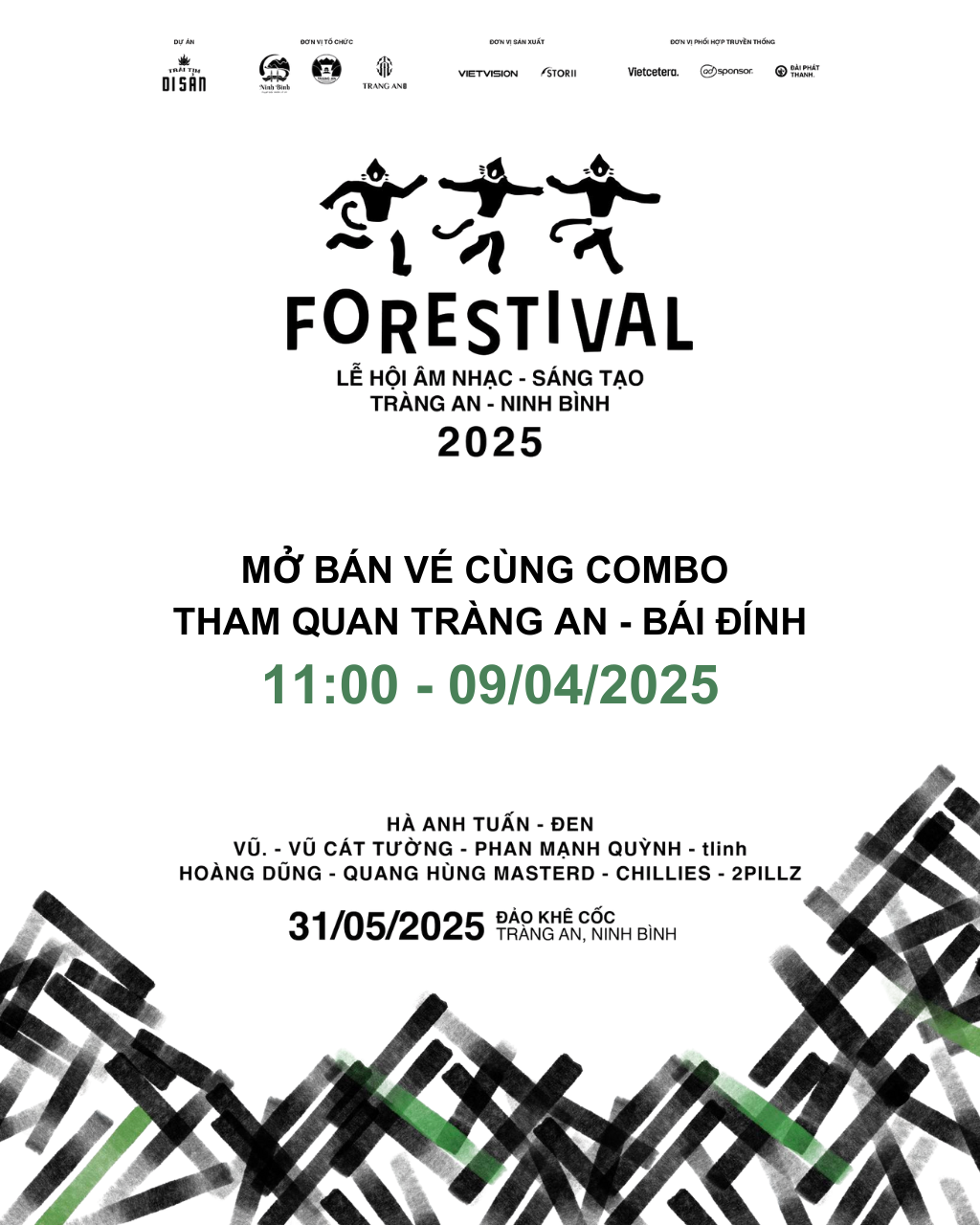 Forestival 2025 - Combo vé Tràng An Bái Đính: Trọn gói trải nghiệm nghệ thuật & di sản